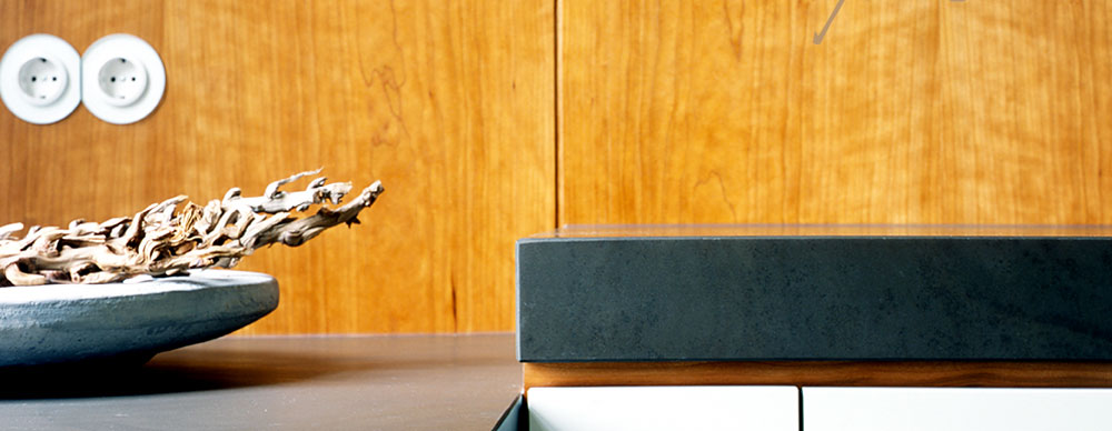 Innenausbau Villa, K�che, Arbeitsplatte