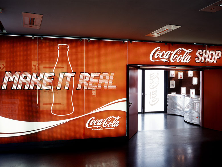 Coca Cola Theke, K?ln Arena, Detailansicht  2